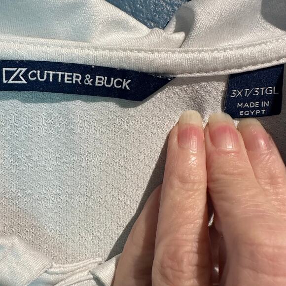 Cutter & Buck 3XT Georgia Bulldogs Polo White Dry Tec Moisture Wicking White - Picture 4 of 12
